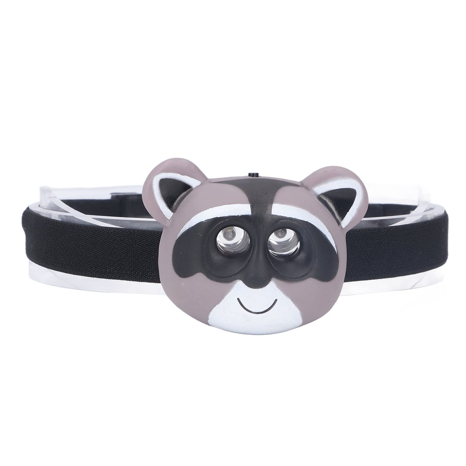 

Raccoon LED Headlamp with 2 Lighting Lightweight Plastic Head Flashlight for Kids Modes, Battery-Operated