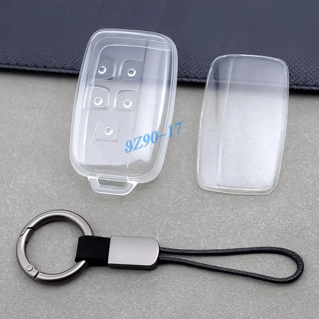 Transparent  Key Fob Case Cover Keychain For Land Range Rover Sport Evoque Velar Discovery 4 Lr4 Jaguar Xe Xf Xj