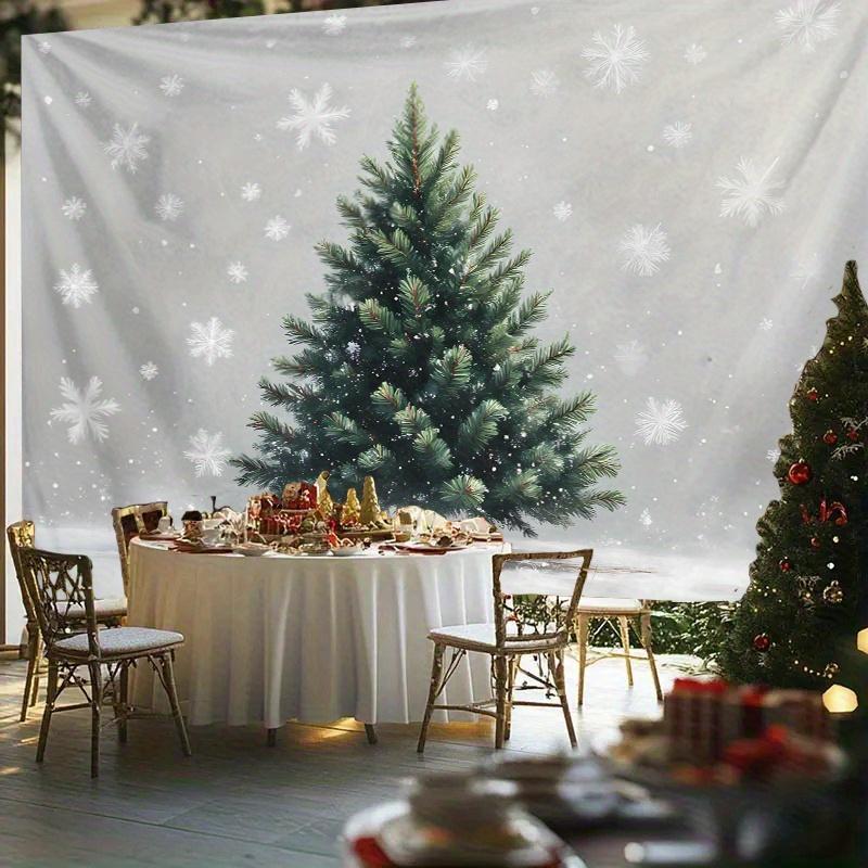Winter Snowy Forest Wall Hanging Tapestry  Christmas Tree Wall Hanging Tree Wall Hanging Gorgeous Christmas Tree Fireplace Gifts