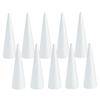 10x Foam Cones for Crafts Handmade Gnomes Foam Tree Cones Polystyrene Cones for Festival Children Kids Party Holiday DIY Arts