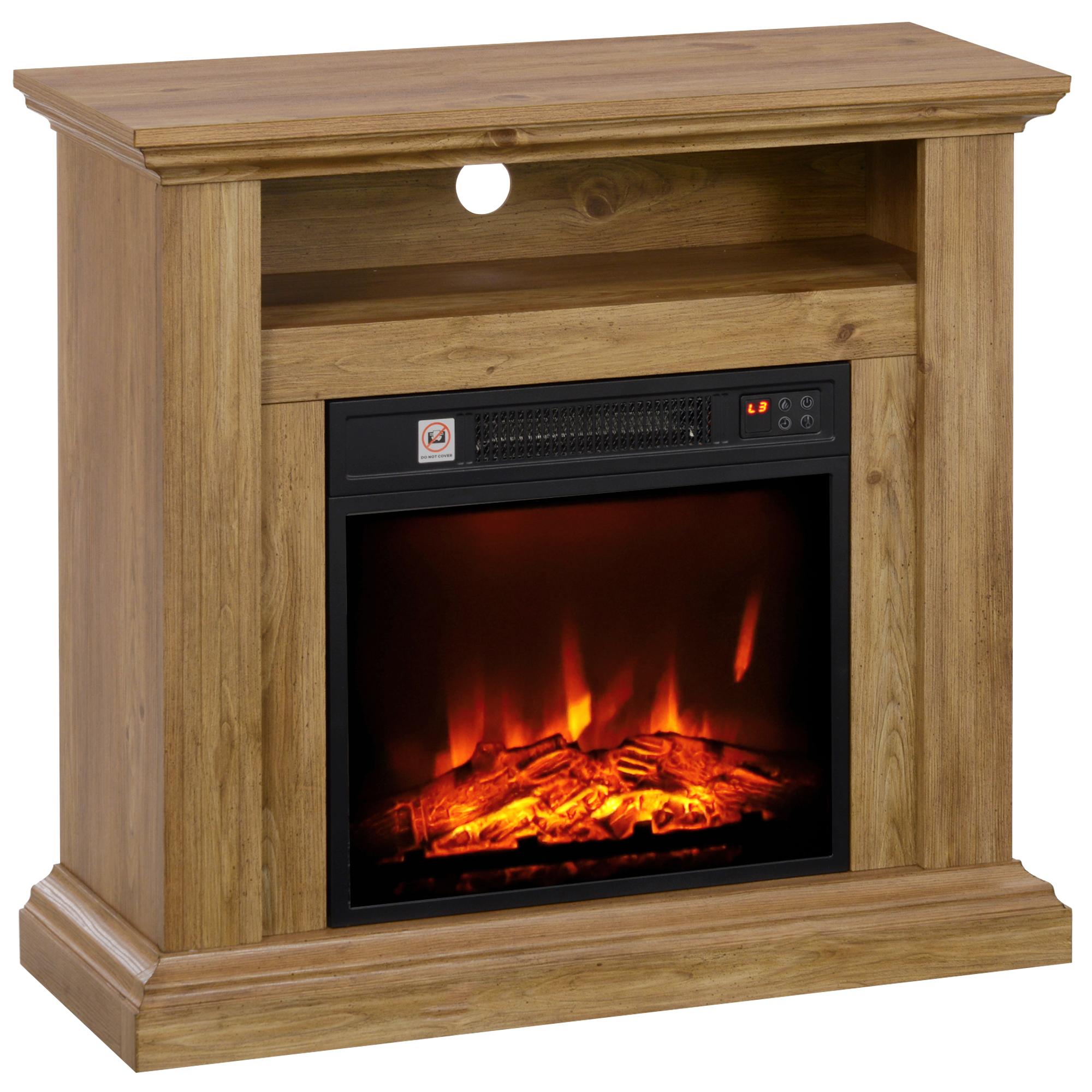 Electric Fireplace 3D Flame Effect Adjustable