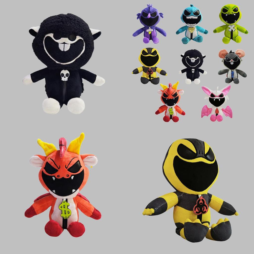 Nightmare Critters Adorable Black Sheep Plush Toy Soft And Cuddly 25cm Animal Figure