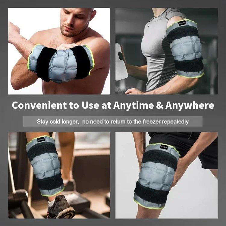 Large Knee Ice Pack for Injuries Reusable Cold & Hot Pack Wrap for Knee Leg Neck Pain Relief Cold Compress Therapy for Foot Care