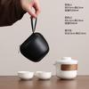 Portable small set travel tea set, one pot, two cups, express cup, outdoor business opening gift, event accompaniment