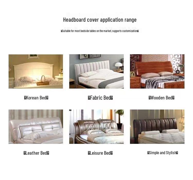2023 Velvet Quilted Headboard Cover: Soft, Thick, Solid Wood, Anti-Collision Protector