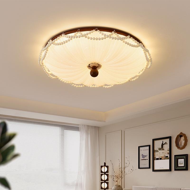 French Mid-Century Pearl Ceiling Light for Bedroom, Dining Room, or Study