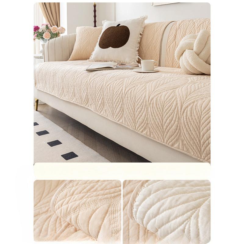 

Простая кремовая подушка для дивана из стираного хлопка Four Seasons Universal, чехол для дивана, нескользящая ткань для подушек сидений 70*70cm