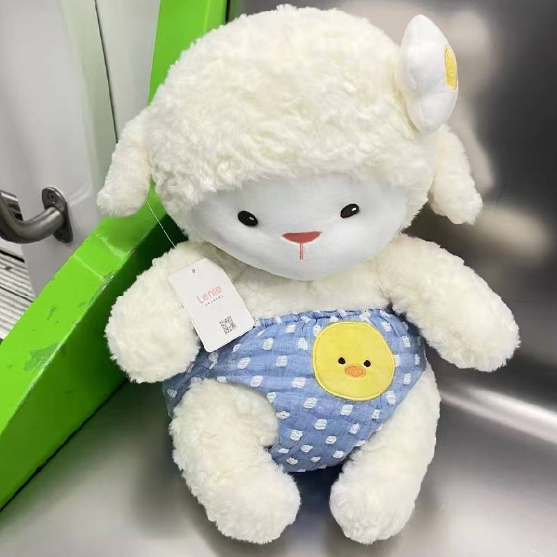 

Милая плюшевая игрушка-овечка, мягкая кукла, мультяшный декор для гостиной, спальни, подарок Trousers