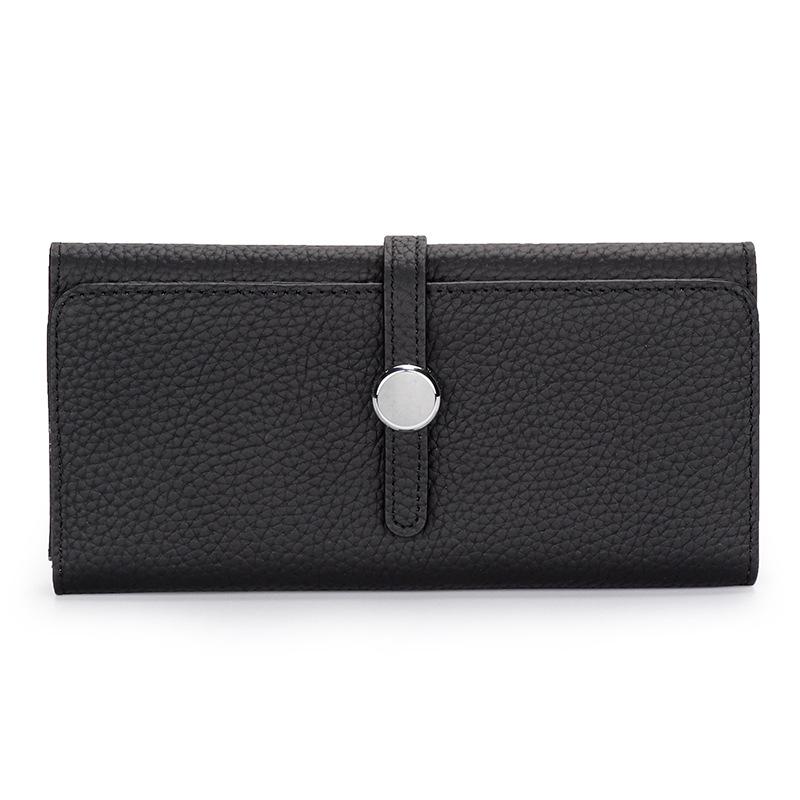 Women's Genuine Leather Large Capacity Folding Wallet Clutch 2025 - Soft Cowhide for Phone & Money