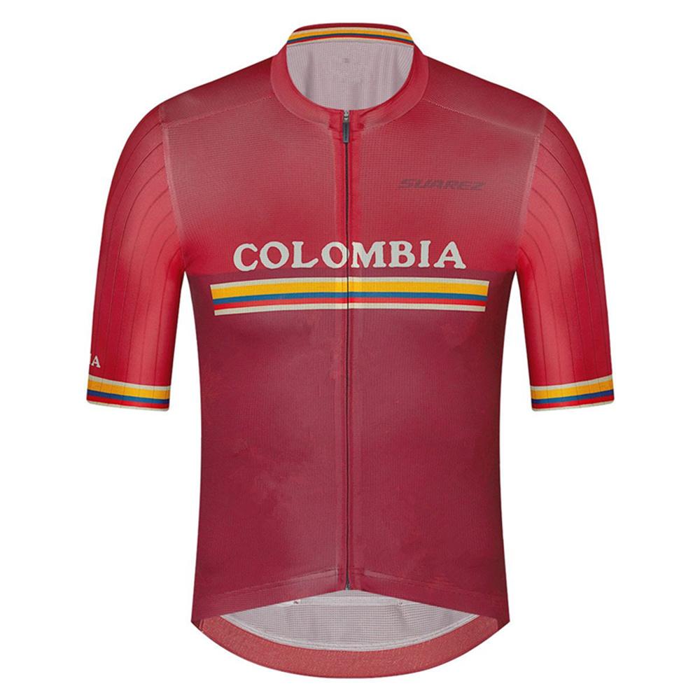 Colombia Sport Summer Cycling Short Sleeve Mens Jerseys Bicycle Ciclismo T-shirt Sport Wear Motocross Mountain Bike Clothing