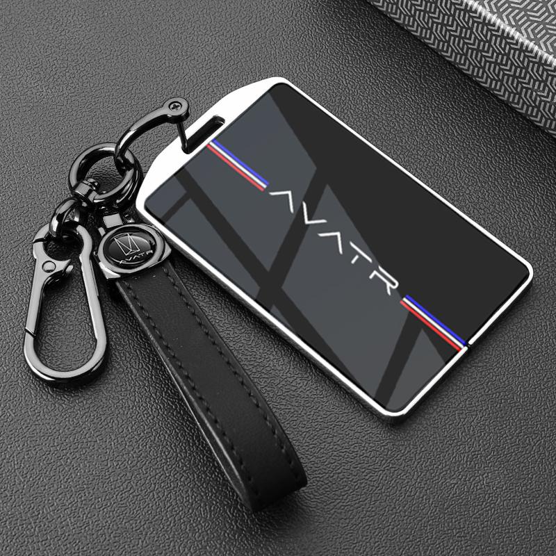 For Avatr 12 07 06 11 Car Key Case Remote Protector Cover Bag Shell Keychain Holder Key Fob Interior Car Accessories Zinc Alloy