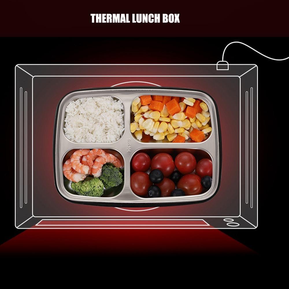 4 Compartment Leakproof Lunch Box 1.2L Bento Lunch Box Cute Food Storage Container  For Travel