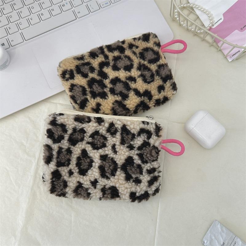 11 wind plush love mouth red envelope student holding small cosmetic bag key change bag ID bag