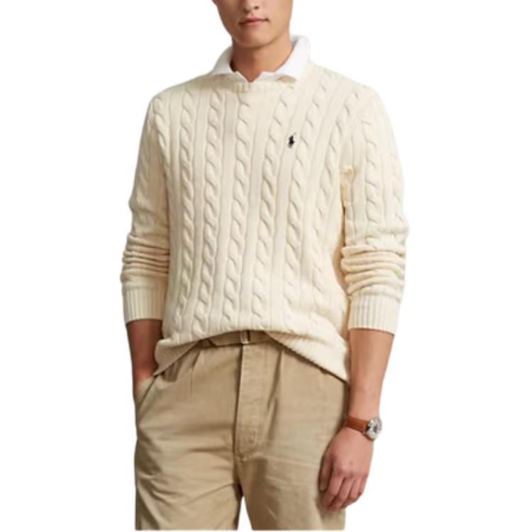 Polo Ralph Lauren SS21 Svetr Pánský Krémový MNPOSWE16820693-101
