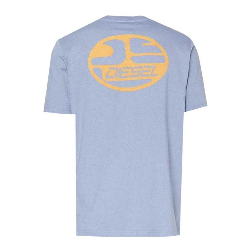 Diesel Unisex Adult Oval Stonewashed Logo T-Shirt