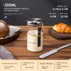 Zackoo 300/500/900ml Clear Glass Sourdough Fermentation Jar with Scale Metal Lid Reusable Dough Starter Container Food Storage
