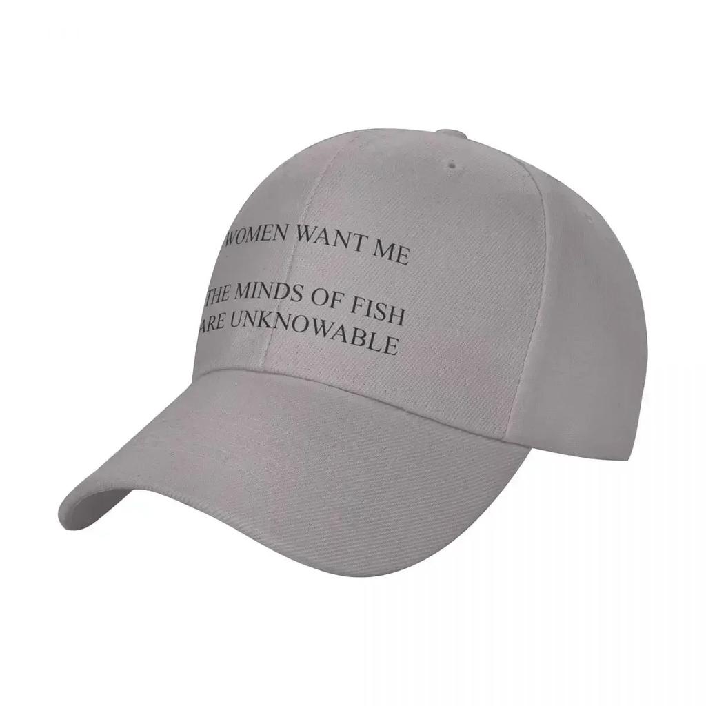 Women Want Me The Minds of Fish are Unknowable Cap baseball cap new in hat fur hat Brand Unisex caps Women hat Unisexs