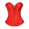 Corsetti e Bustier da Donna Top Moda Sexy Corselet Raso Overbust Broccato Vintage Taglie Forti