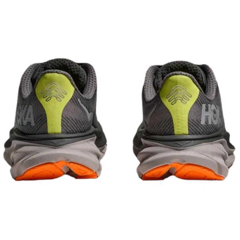 HOKA ONE ONE Clifton 9 Abrasion Resistant Running Shoes Men's Gray Sneakers 1141470F-ALTG