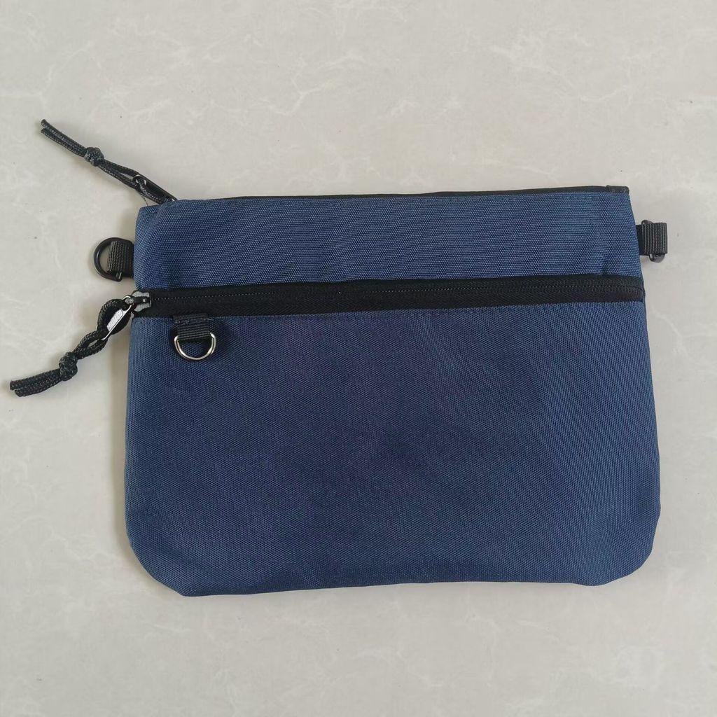 Mens Casual Nylon Crossbody Bag With Stitch Detailing For Travel And Everyday Use