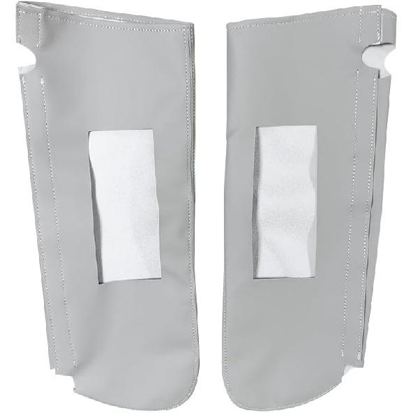 Car Sun Visor Cover Pair Gray, Leather Sun Visor Replacement Cover for Chevy Tahoe Suburban Yukon 1995-1999,(Skin Only)