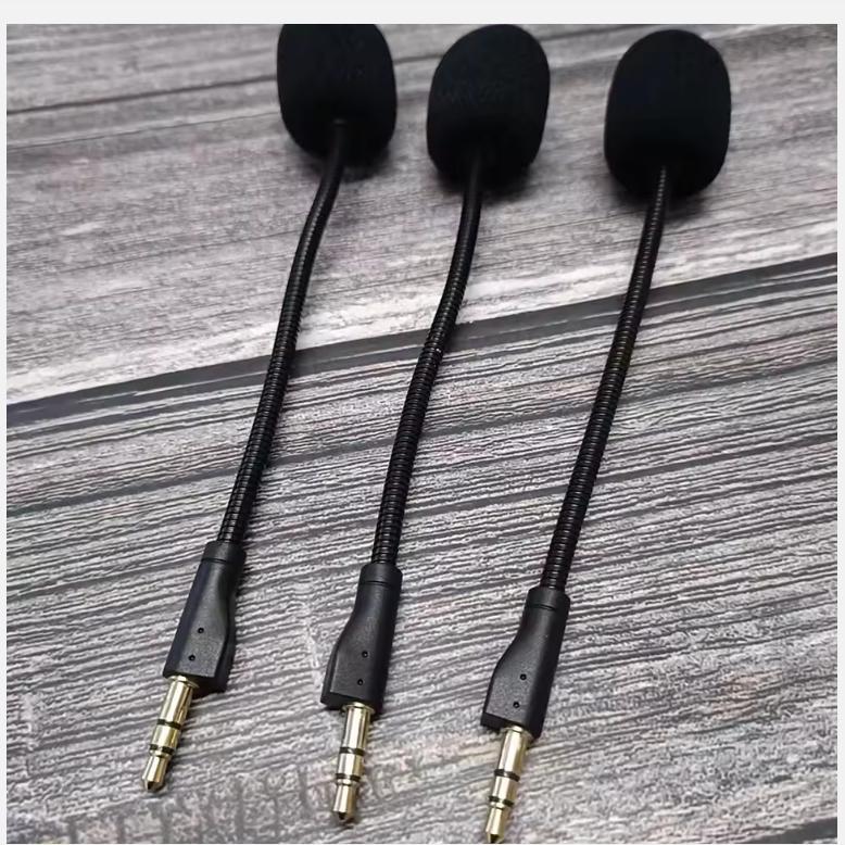 Replacement 3.5mm Microphone E-Sports Game Headset Mic Bendable Game Microphone Flexible Microphone for Logitech G PRO G PRO X