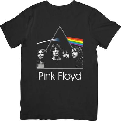 Pink Floyd Musik Unisex Passform für Männer & Frauen Qualitäts-Baumwoll-T-Shirt Schwarz