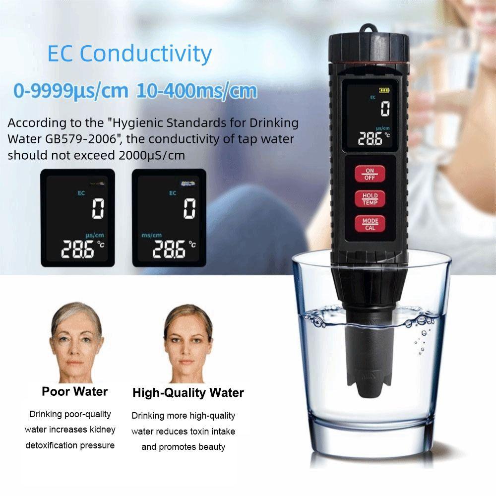 Multifunction Household Water Test Pen Waterproof PH Tester Digital PH Meter  Swimming Pools