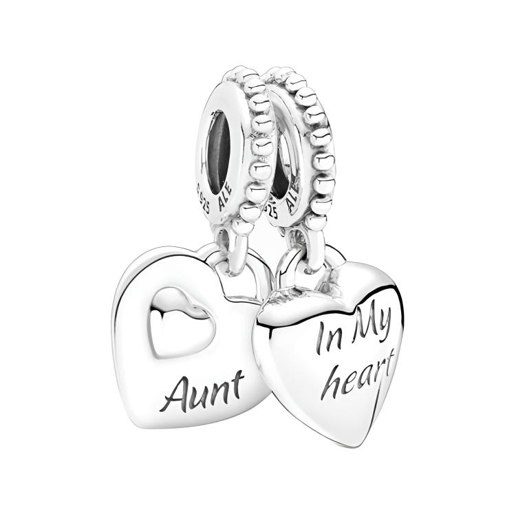 Pandora Niece Heart Charm Women Jewelry 799188C00 Silver