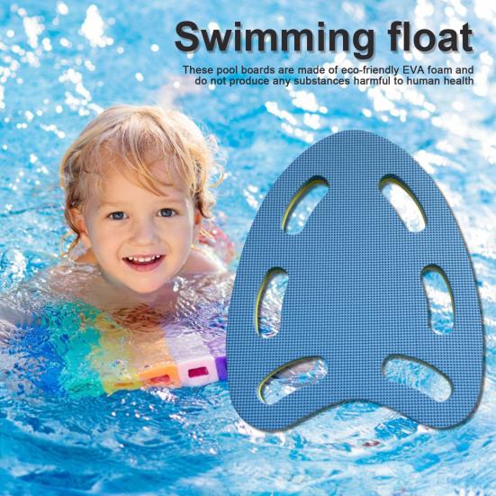 Kids Swimming Kickboard Swim Training Aid Pool Floating Board with 6 Handrail Holes Safety Swim Board for Beginners