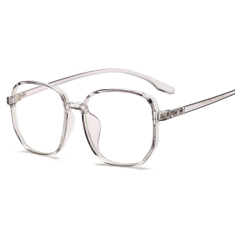 Big Square Glasses Plastic Frame Oversized Eyewear For Women Men Optical Lenses 0 To -6 0
