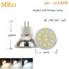 MR11 GU4.0 LED Spotlight Bulbs AC/DC 12V 24V 5733/2835 SMD 2W 3W 4W Warm/Cold/Neutral White Lamp Replace Halogen Light 9-18 LEDs