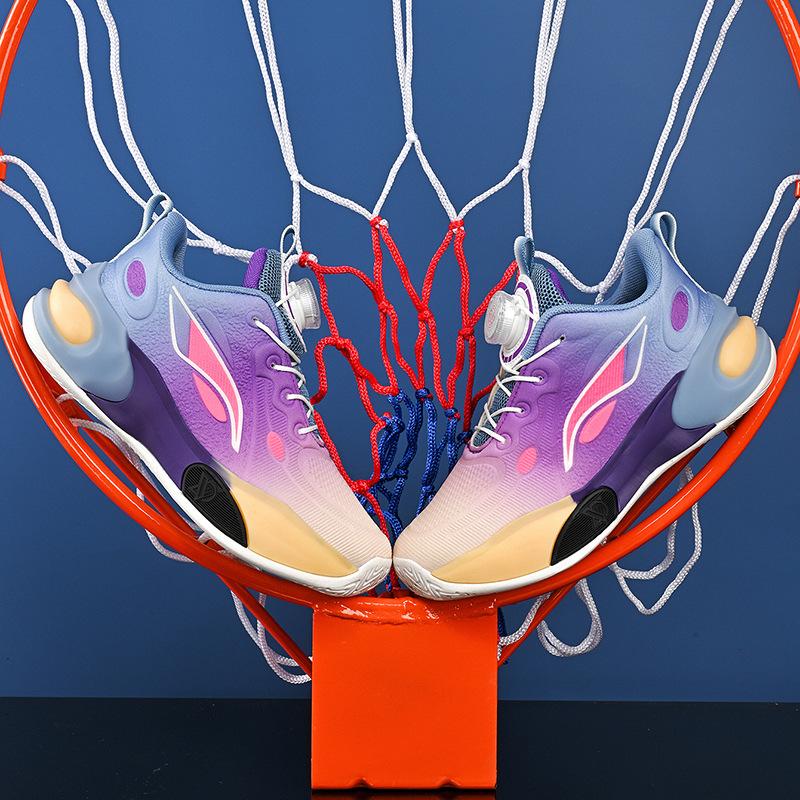 Children's basketball shoes new breathable mesh lightweight non-slip middle-aged and older boys training actual sports basketball shoes tide