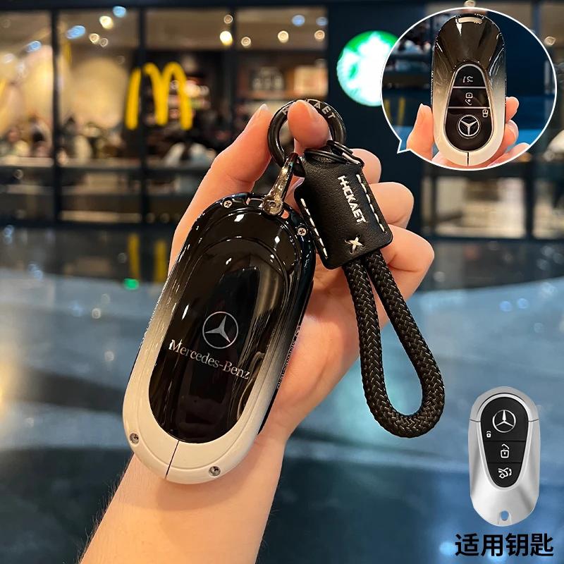 Car Key Case Replacement Cover 3buttons for Mercedes-Benz Key AMG MAYBACH 2016+ C-class E-class GLC300L E300l/E260/E350 A200 HO1