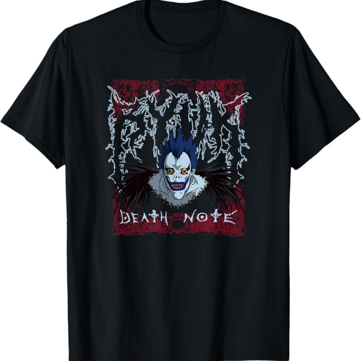 

Death Note Heavy Metal Shinigami Ryuk Anime T-Shirt XXXXXL чорний