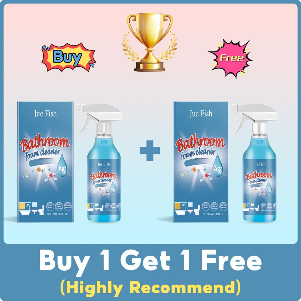 All-in-One Bathroom Cleaner Liquid - Bathtub Shower Glass Toilet Ceramic Tile Cleaner Rust Decontamination Toilet Descaling