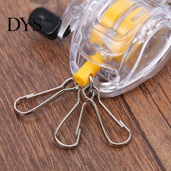 Fly Fishing Tool Key Chain Portable Anti-lost Steel Wire Holder Retractable Reel Keyring for Fisherman Accessories