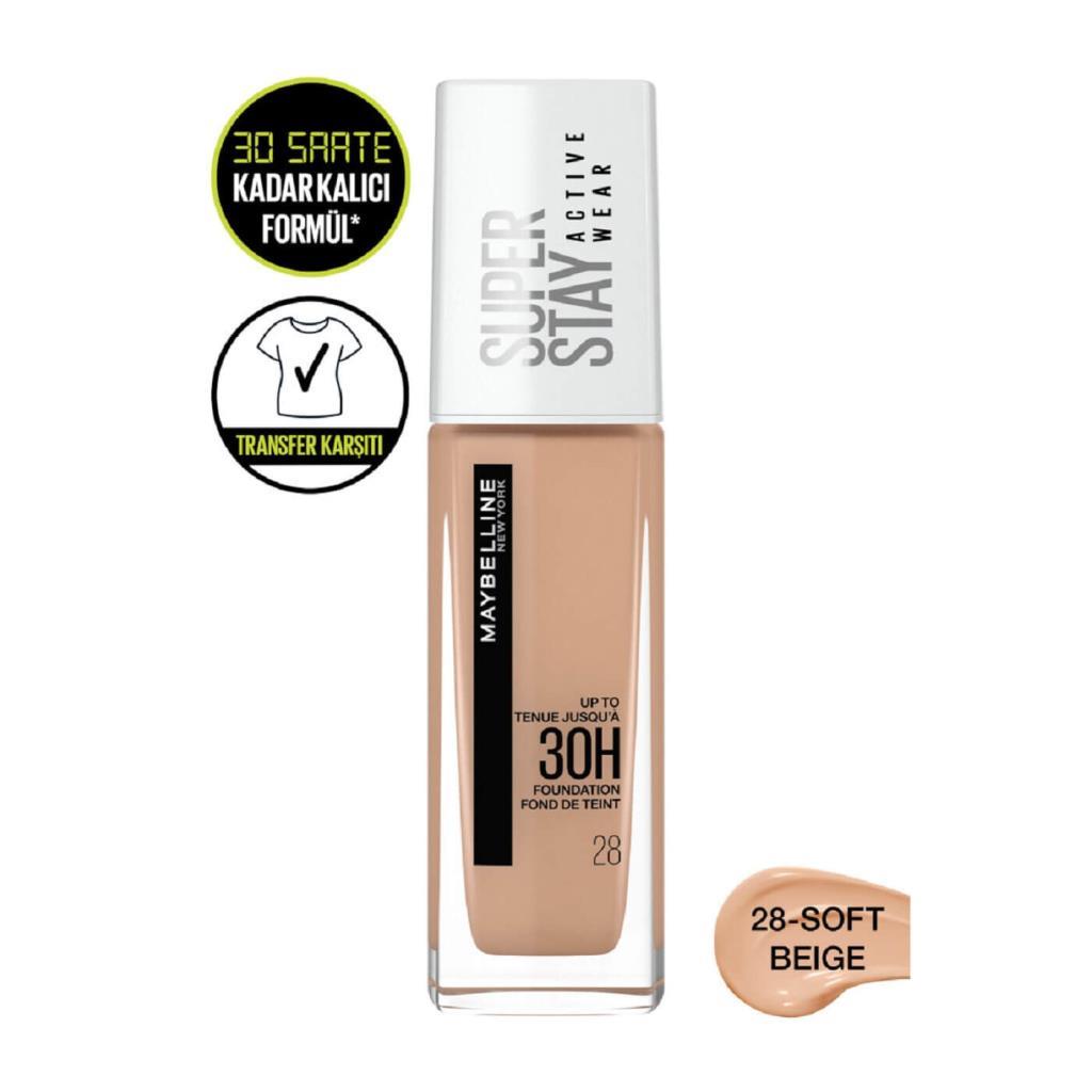 

Тональная основа Maybelline Superstay 30H Active Wear 28