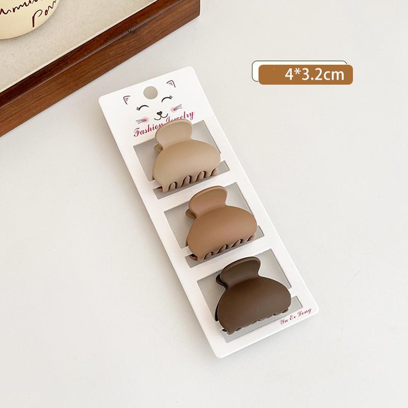 

3 шт./компл. кофейный набор из трех предметов, матовые заколки с геометрическим рисунком, заколки для волос, заколки для женщин и девочек, модные аксессуары для волос, головные уборы