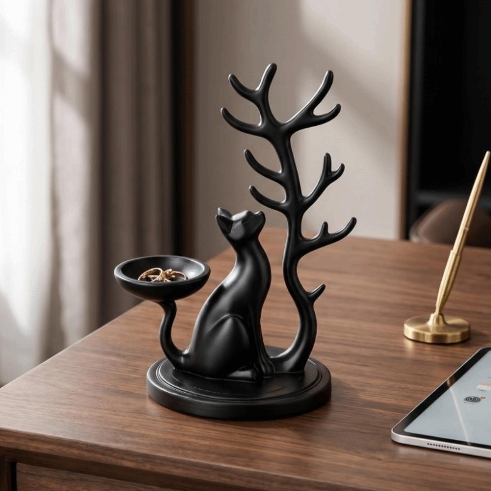 3D Printed Cat Jewelry Tray Creative Multifunctional Storage Holder for Lovers, Or Oneself