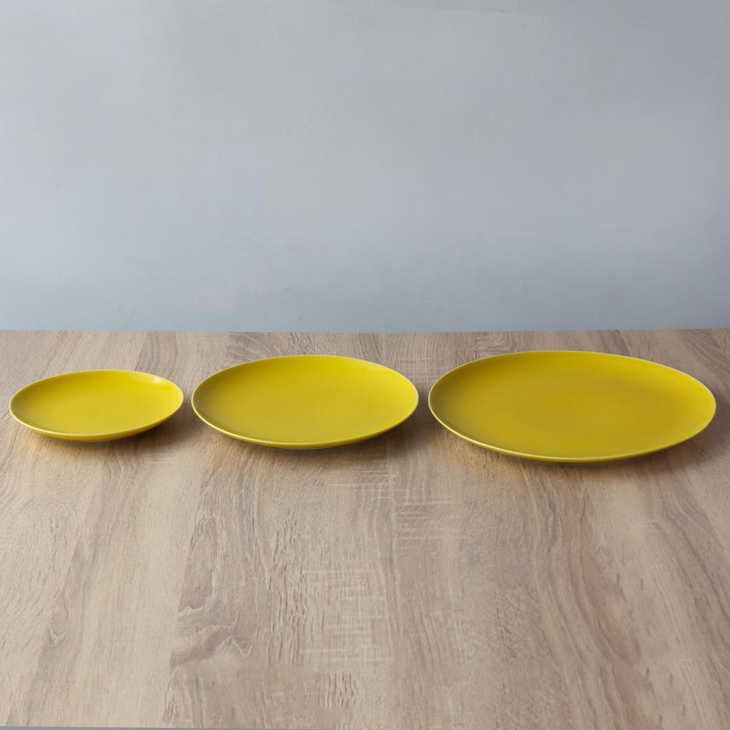 Hasami Ware Natural Series Plate S 16cm Yellow Koshun Kiln Ceramic Made In Japan Plate (Yellow, S)