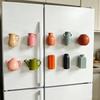 Decorative 3D Vase Fridge Magnets Exquisite Flower Arrangement Magnet Dorm Room