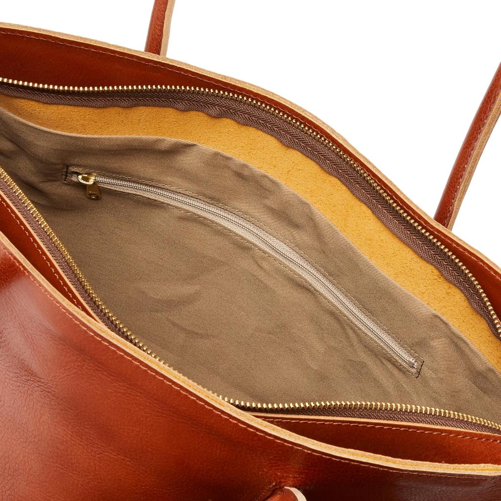 Zeha Leather Tote Large Made in Himeji Bag, Lightweight, Multifunctional, Capacity, Japan, Leather, 40x30x13cm, 290-9900, Cha, 290-9900-02