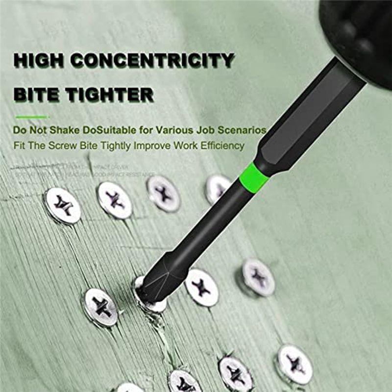 AEE2-2026New Screwdriver Bit Set, 12Pcs S2 Driver Drilling Work Set, Strong Head Bits For Power Screwdriver Impact Drill