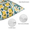 Mexican Tile Pillowcase Printed Polyester Cushion Cover Decoration Talavera Tiles Pillow Case Cover Chair Zippered
