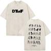 Rapper Bad Bunny Vintage Washed T Shirts Debi Tirar Mas Fotos DTMF T-shirts Men's Clothing Fashion Hip Hop T-shirt Streetwear