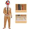 Adults' Indian Costume Brave Caveman Native Warrior Halloween Outfit