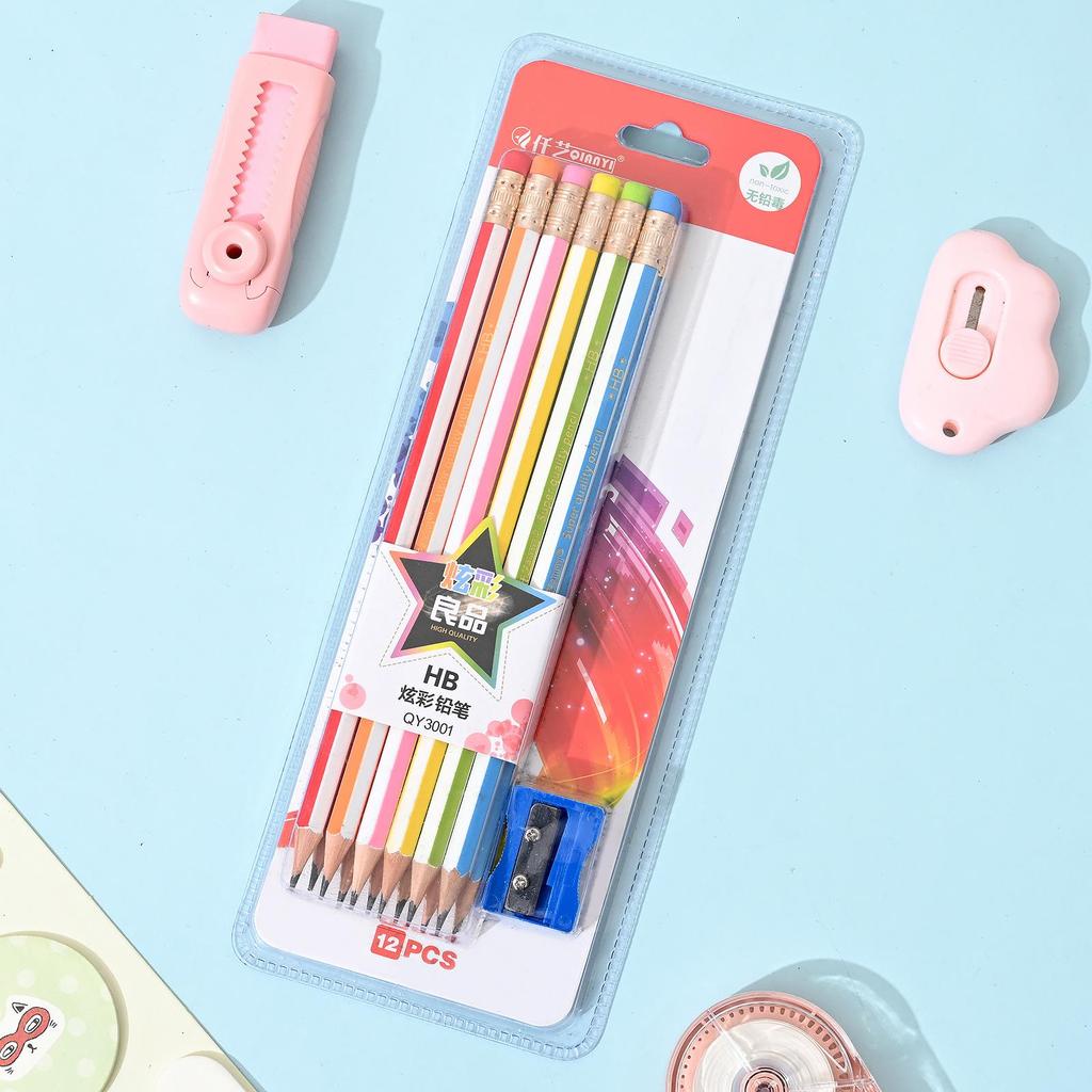 First Grade Bamboo Pencil - Children's Stationery with Suction Card