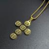 European and American Men's Hip-hop Priest Cross Necklace Pendant  Necklace Jewelry for Women