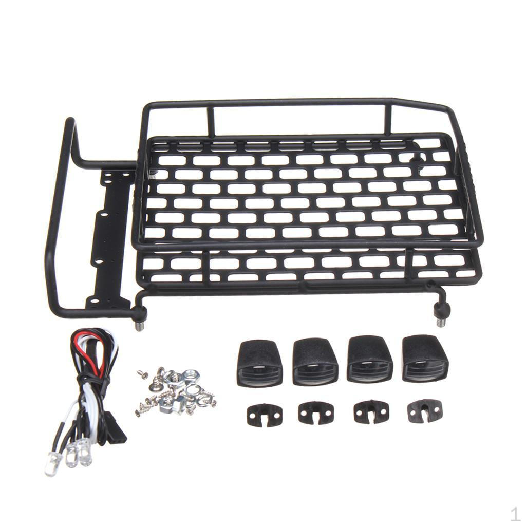 Roof Rack with LED Light Bar for The RC 1:10